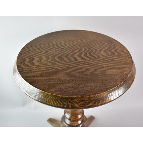 115 - A Modern Circular Topped Wine Table, 38cms Diameter and 57cms High