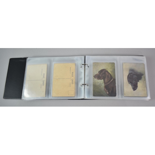 135 - A Ringbinder Containing Nine WWI silk Postcards, Nestle's Swiss Milk Advertising Postcards, Spillers... 