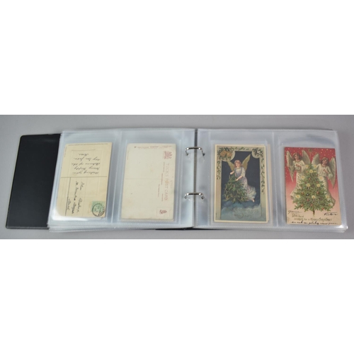 135 - A Ringbinder Containing Nine WWI silk Postcards, Nestle's Swiss Milk Advertising Postcards, Spillers... 