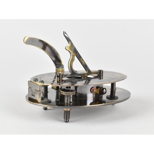 45 - A Combination Sundial Compass as made by Donald Marine Antique, London 1845, 11.5cms Long