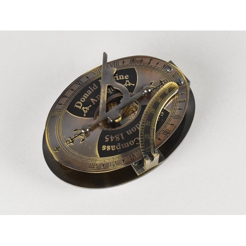 45 - A Combination Sundial Compass as made by Donald Marine Antique, London 1845, 11.5cms Long