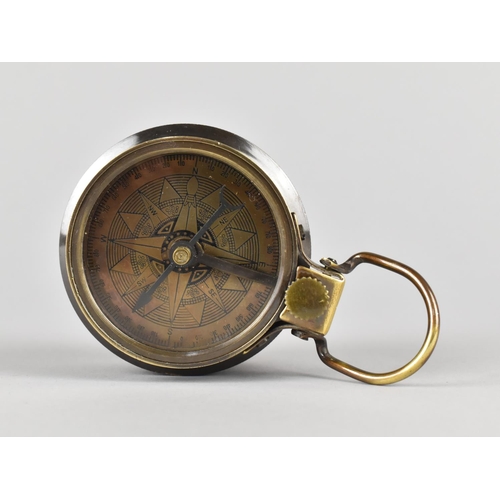 46 - A Combination Reproduction Compass and Tape Measure, The Back Plate Inscribed 