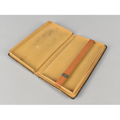 68 - A Mid 20th Century Leather Covered Cigarette Case in the Form of an Envelope Addressed to The Hon. M... 