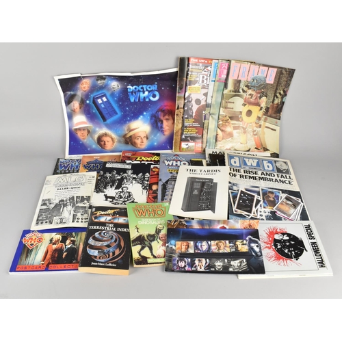 136 - A Collection of Doctor Who Memorabilia to include Stamp Sets, Booklets, Marvel Comic, Various Magazi... 