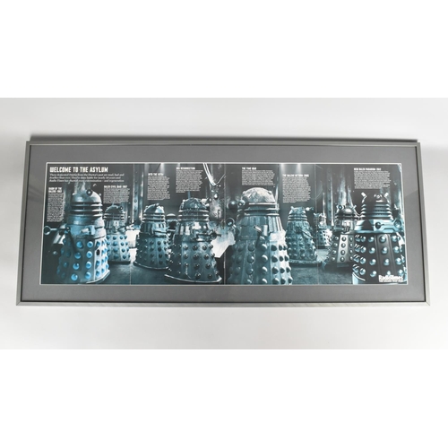 139 - A Framed Radio Times Poster for The Daleks 1963-2012, 97x40cms