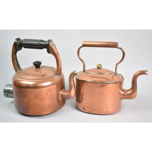 143 - A Vintage Copper Electric Kettle and a Smaller Copper Kettle