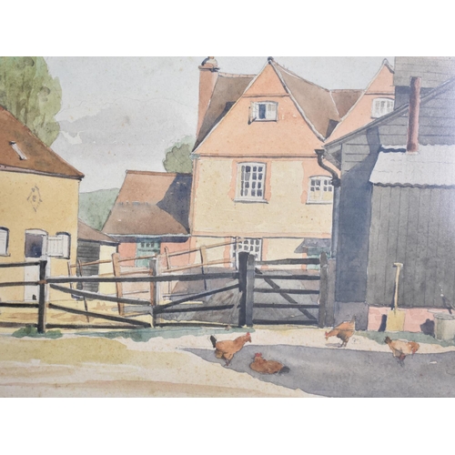 151 - A Framed Watercolour, Harleyford Manor Farm, Marlow, 1944, by Norman Westwood, 33x24cms