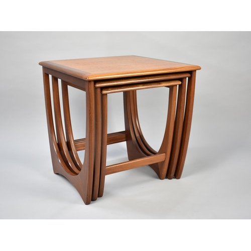 156 - A 1970's G Plan 'Astro' Teak Nest of Three Tables