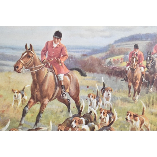 199 - A Sanderson Wills Hunting Print, 44x23cm