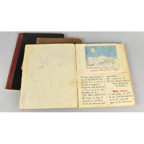 202 - Three Notebooks, Visiting Books and Scrapbooks relating to The Old Hall School