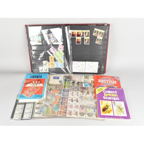 218 - A Stamp Stock Book Containing British Stamps and Stamp Sets together with Sheets of British Stamps, ... 