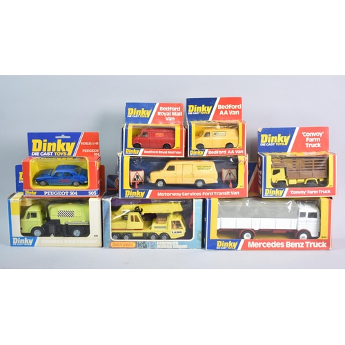 233 - A Collection of Seven 1970s Dinky Toys and One 1970s Matchbox Superking Toy