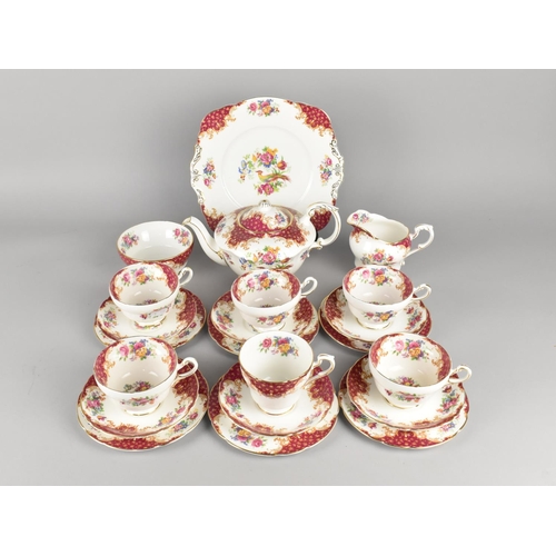 A Paragon Rockingham Tea Set to Comprise Teapot, Five Plus One Cups ...
