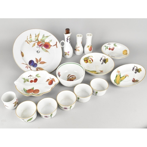 308 - A Collection of Royal Worcester Evesham and Other Oven to Table Wares to Comprise Cruets, Bowls etc