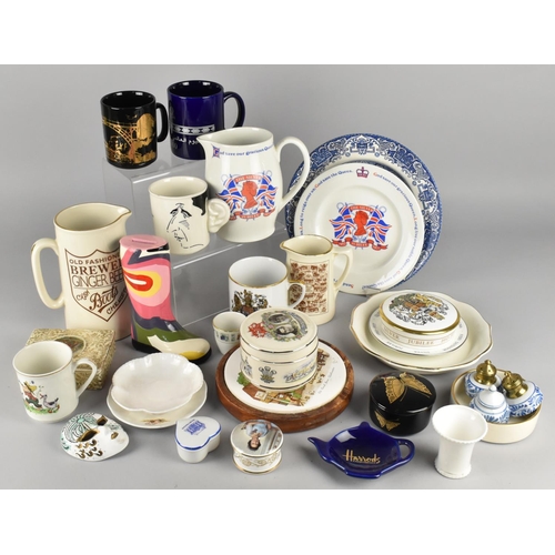 345 - A Collection of Ceramics to Comprise Carlton Ware Commemorative Mug for the Engagement and Publicati... 