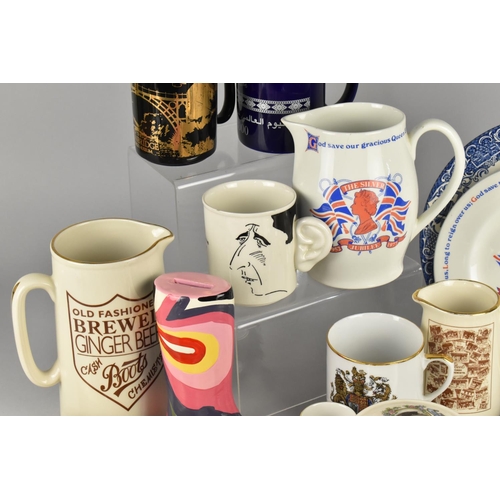 345 - A Collection of Ceramics to Comprise Carlton Ware Commemorative Mug for the Engagement and Publicati... 