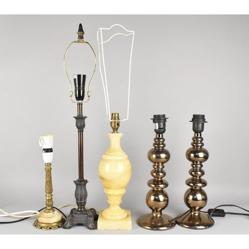 359 - A Collection of Various Table Lamps