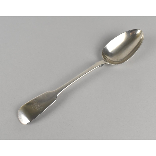 377 - A Victorian Silver Serving Spoon by GA, London Hallmark 1845, 77g