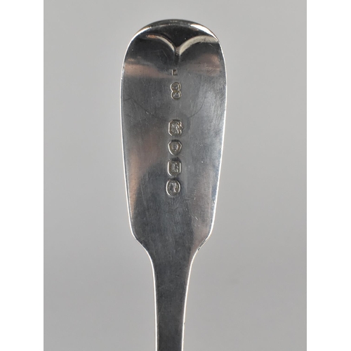 377 - A Victorian Silver Serving Spoon by GA, London Hallmark 1845, 77g