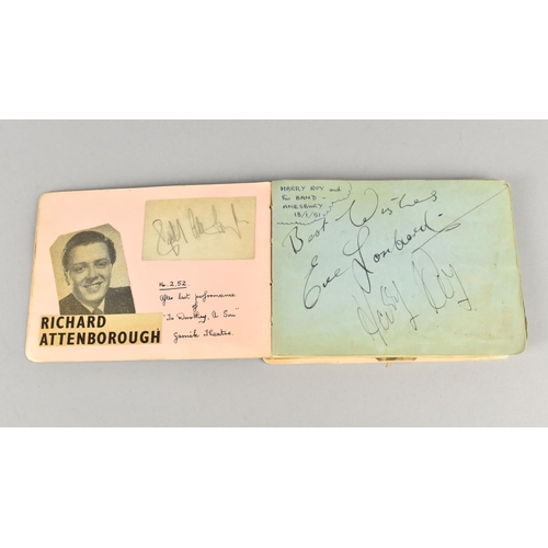 49 - A Mid 20th Century Autograph Book to include Richard Attenborough, Vivien Leigh, Wilfred Hyde White,... 