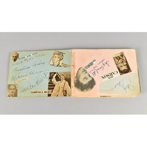 49 - A Mid 20th Century Autograph Book to include Richard Attenborough, Vivien Leigh, Wilfred Hyde White,... 