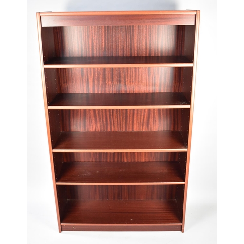 498 - A Modern Five Shelf Open Bookcase, 92cs Wide