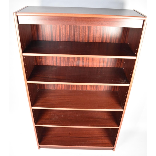 498 - A Modern Five Shelf Open Bookcase, 92cs Wide