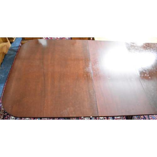 507 - A Twin Pedestal Mahogany Extending Dining Table