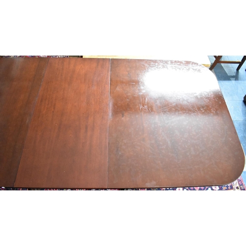 507 - A Twin Pedestal Mahogany Extending Dining Table