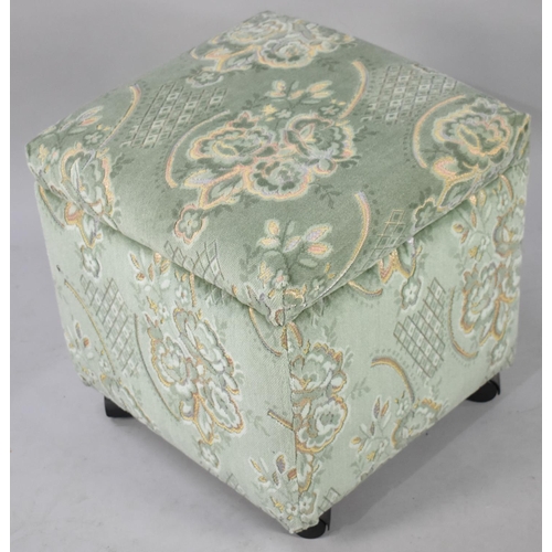 509 - A Modern Upholstered Box Stool, 43cms Square