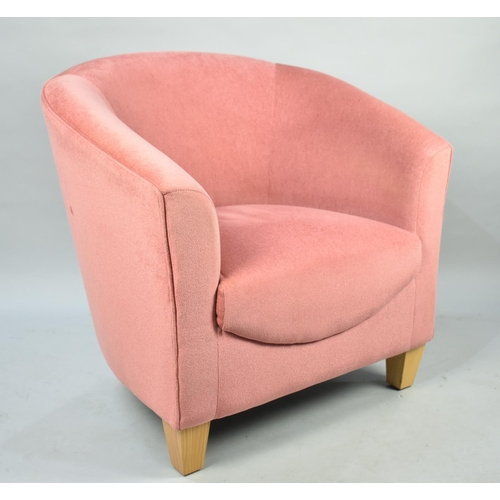 514 - A Modern Upholstered Tub Ladies Armchair