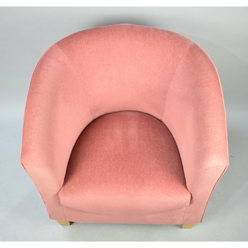 514 - A Modern Upholstered Tub Ladies Armchair