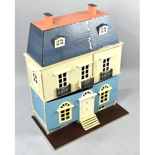 531 - A Modern Dolls House with Electric Lights Complete with Dolls House Furniture, 65cms Wide