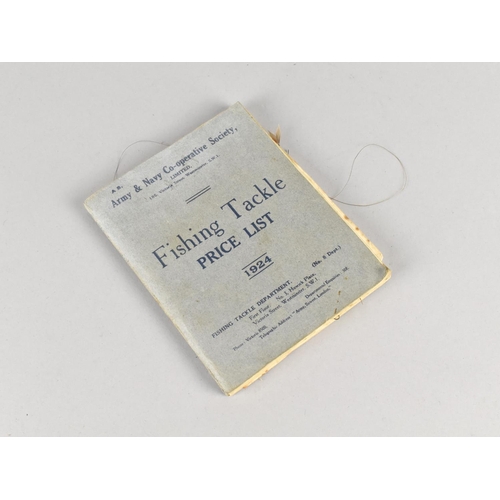 59 - A Vintage Army and Navy Co-Operative Society Fishing Tackle Price List for 1924, Also Containing Som... 