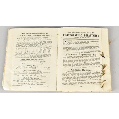 59 - A Vintage Army and Navy Co-Operative Society Fishing Tackle Price List for 1924, Also Containing Som... 