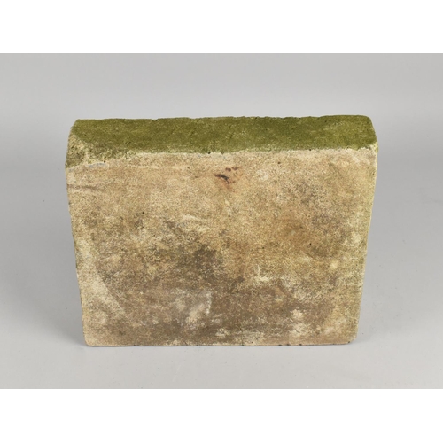 68 - A Cast Reconstituted and Moulded Fire Brick of Rectangular 17th/18th Century Form,Decorated with Fig... 