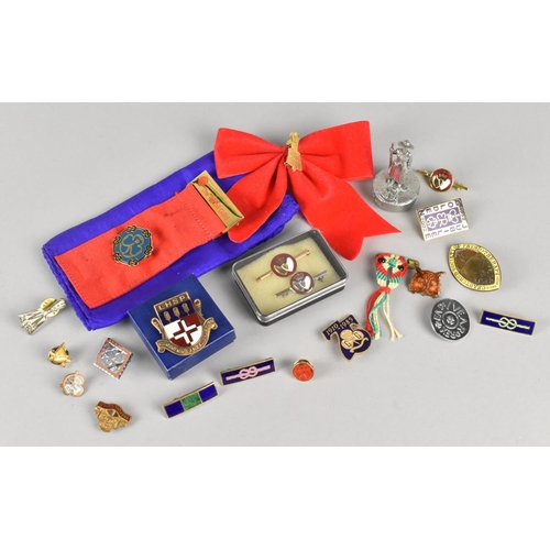 89 - A Collection of Various Girl Guiding and Other Enamelled Badges, Girl Guide Figure Etc