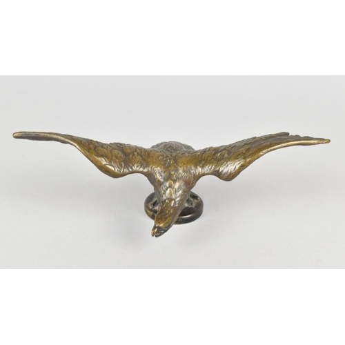 52 - A Patinated Bronze Radiator Cap Car Mascot in the form of Eagle with Outstretched Wings, after Paill... 