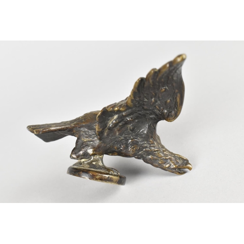 52 - A Patinated Bronze Radiator Cap Car Mascot in the form of Eagle with Outstretched Wings, after Paill... 