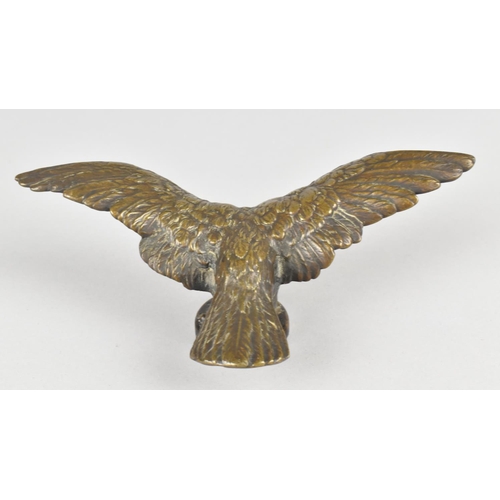 52 - A Patinated Bronze Radiator Cap Car Mascot in the form of Eagle with Outstretched Wings, after Paill... 