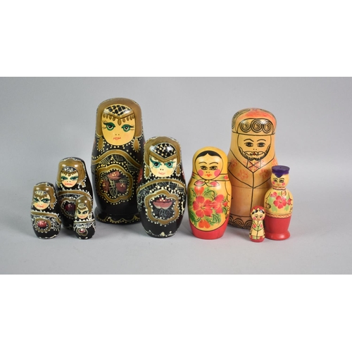 64 - Two Mid 20th Century Russian Dolls, 14cm High