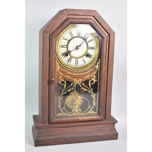 76 - A Early 20th Century American Mantel Clock by the Waterbury Clock Company, 44cm High