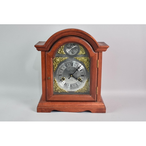 87 - A Mid/Late 20th Century Bracket Style Clock, with Thirty One Day Movement, 36cm high