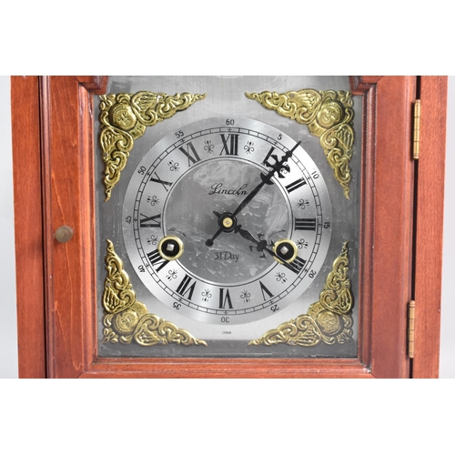 87 - A Mid/Late 20th Century Bracket Style Clock, with Thirty One Day Movement, 36cm high