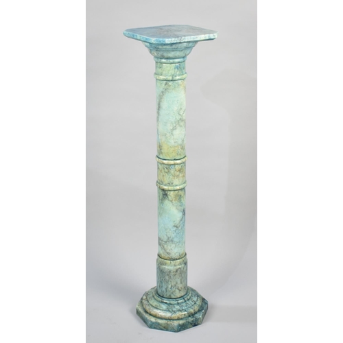 93 - A Modern Marble Effect Torchere Stand on Octagonal Base, 96cm High