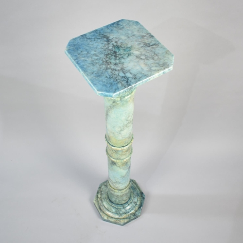 93 - A Modern Marble Effect Torchere Stand on Octagonal Base, 96cm High