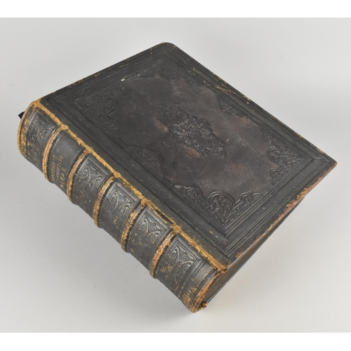 123 - A Mid 19th Century Presentation Family Bible, The Comprehensive Bible, Presented to The Reverend Joh... 