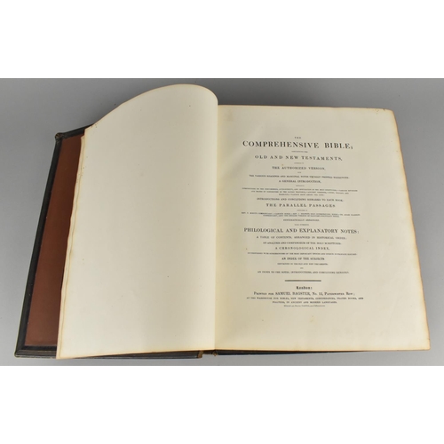 123 - A Mid 19th Century Presentation Family Bible, The Comprehensive Bible, Presented to The Reverend Joh... 