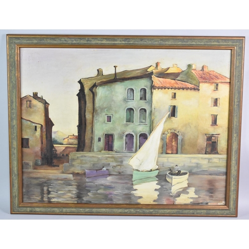 154 - A Framed Oil on Board, Venice Canal Scene, 45x59cms