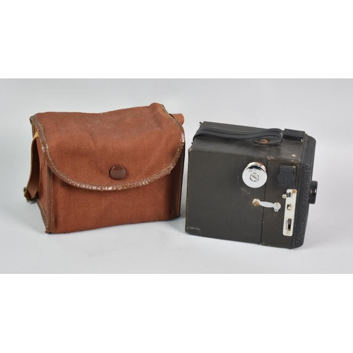 158 - A Vintage Box Camera in Canvas Bag